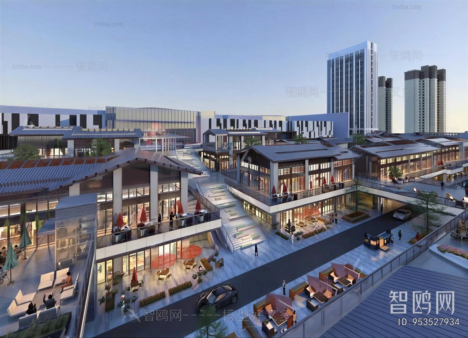 New Chinese Style Commercial Street
