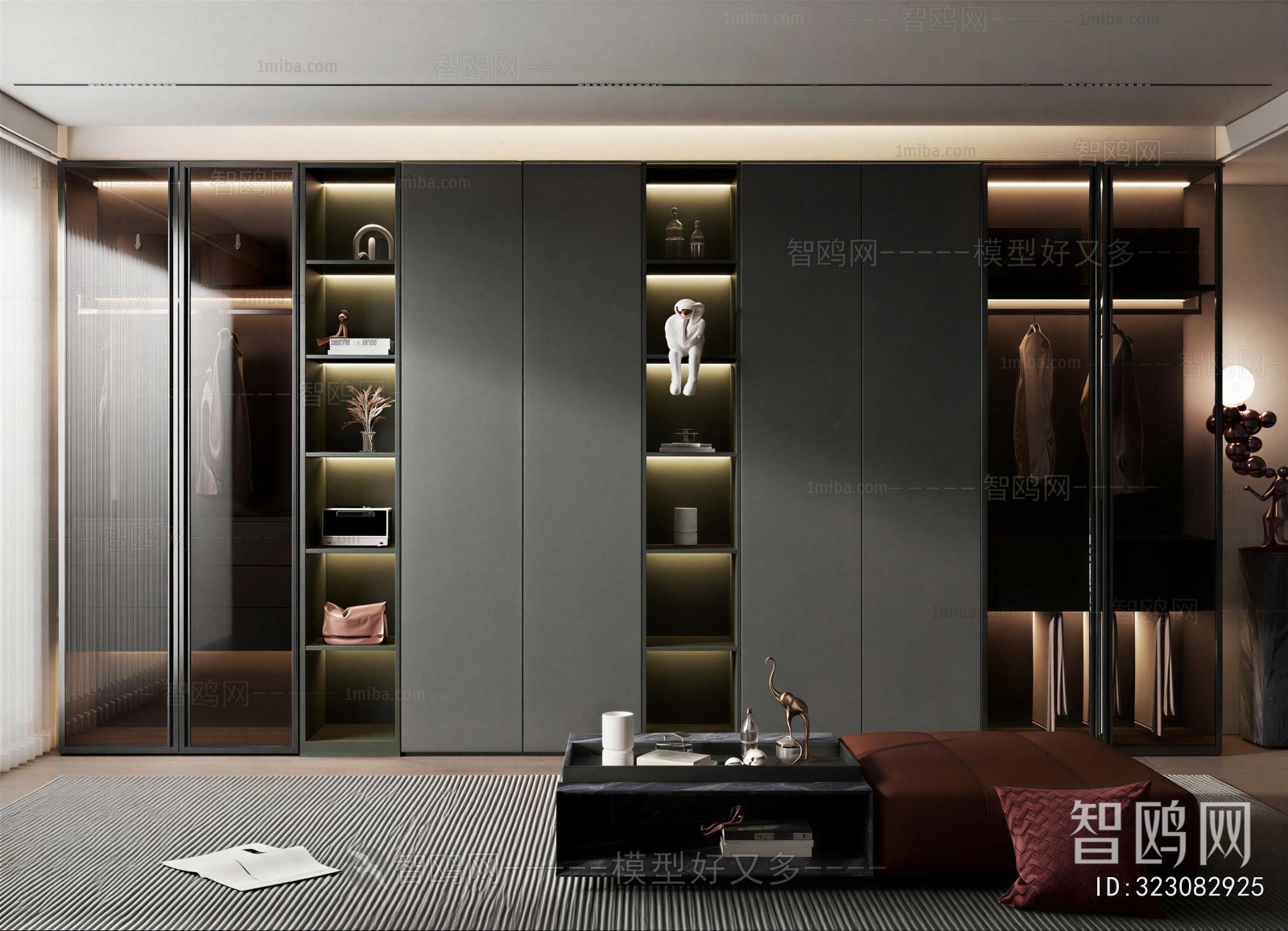Modern Clothes Storage Area