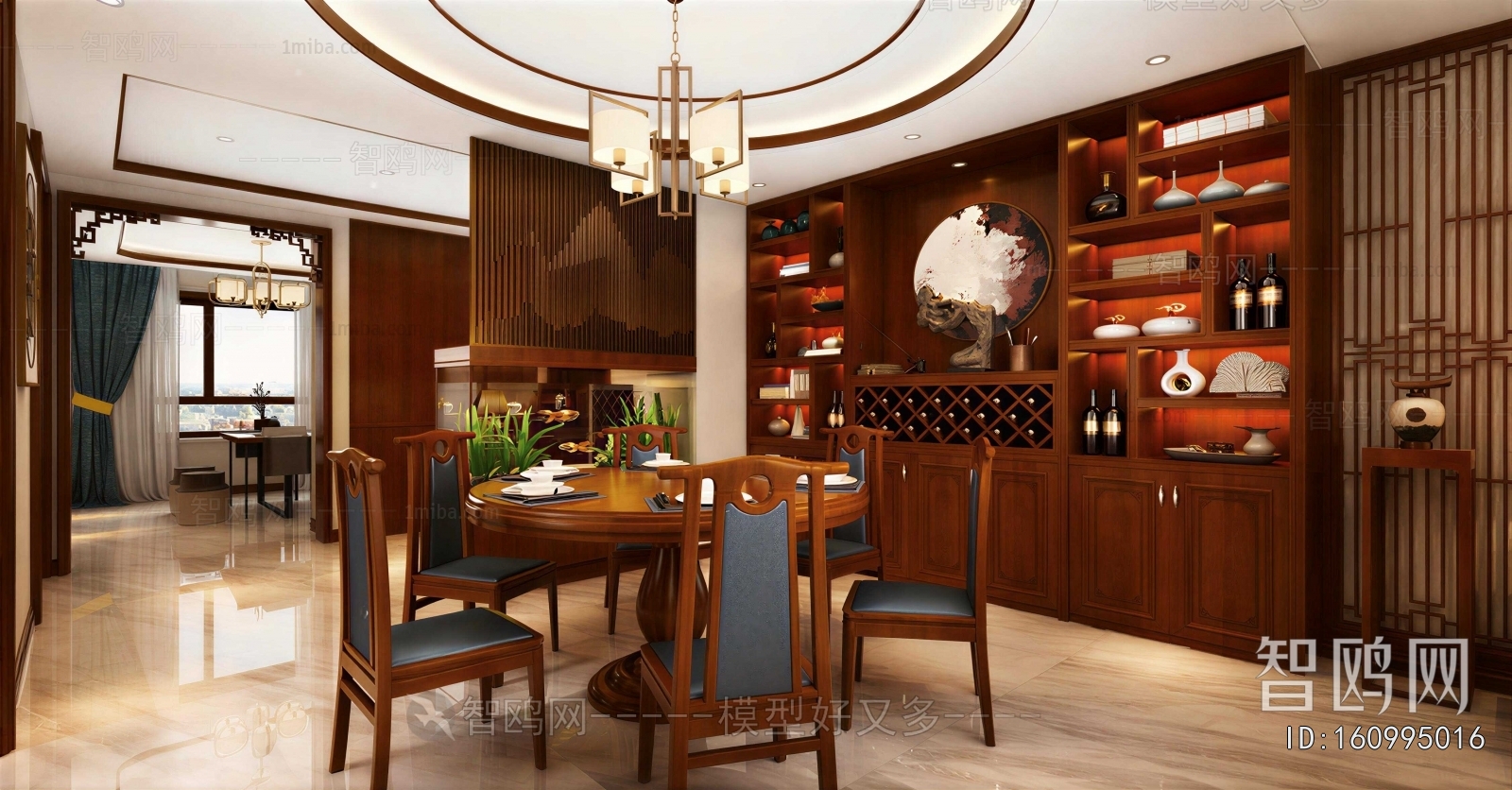 New Chinese Style Dining Room