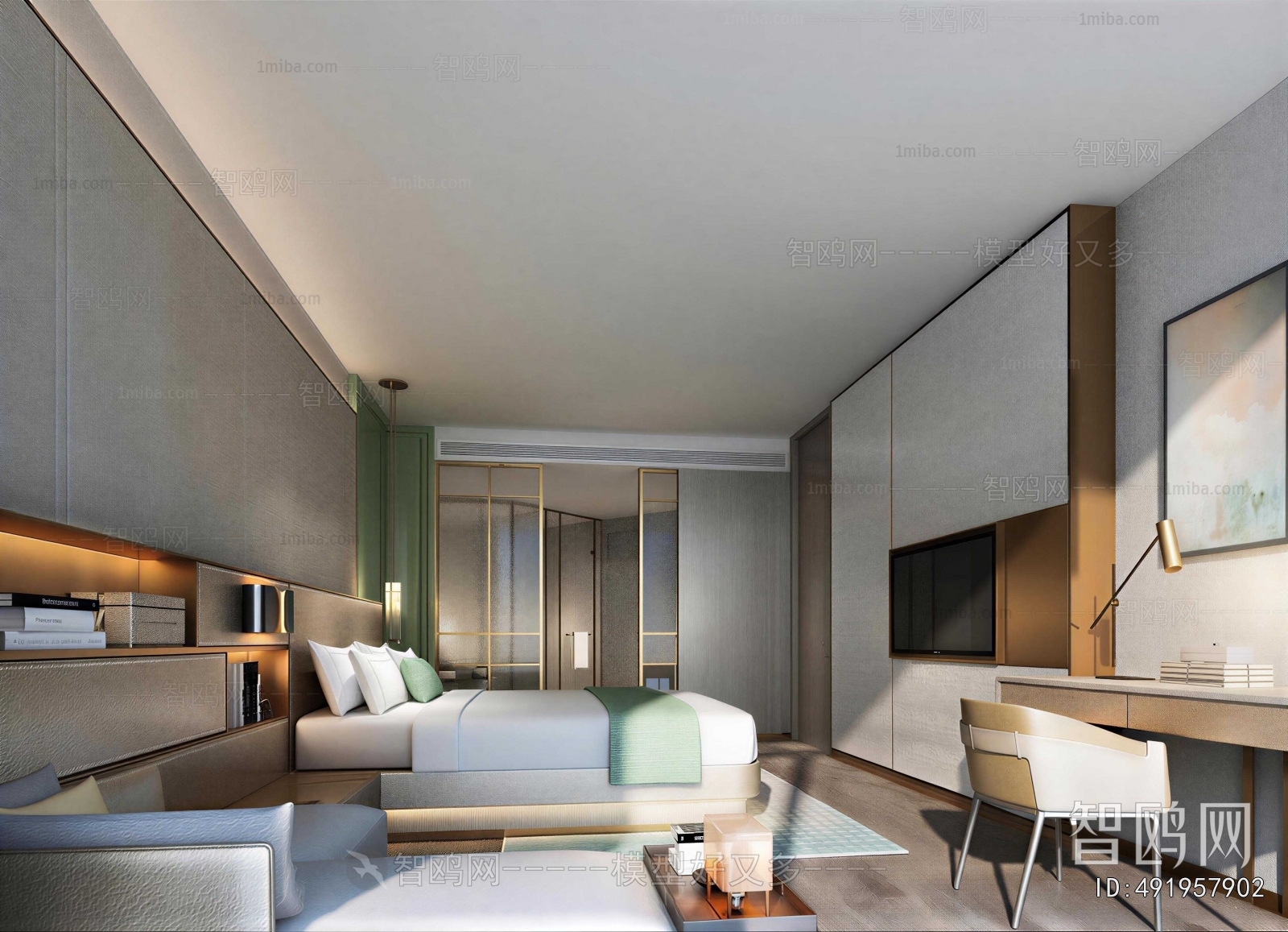 Modern Guest Room