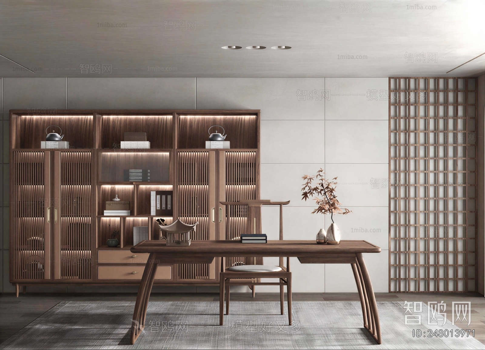 New Chinese Style Study Space