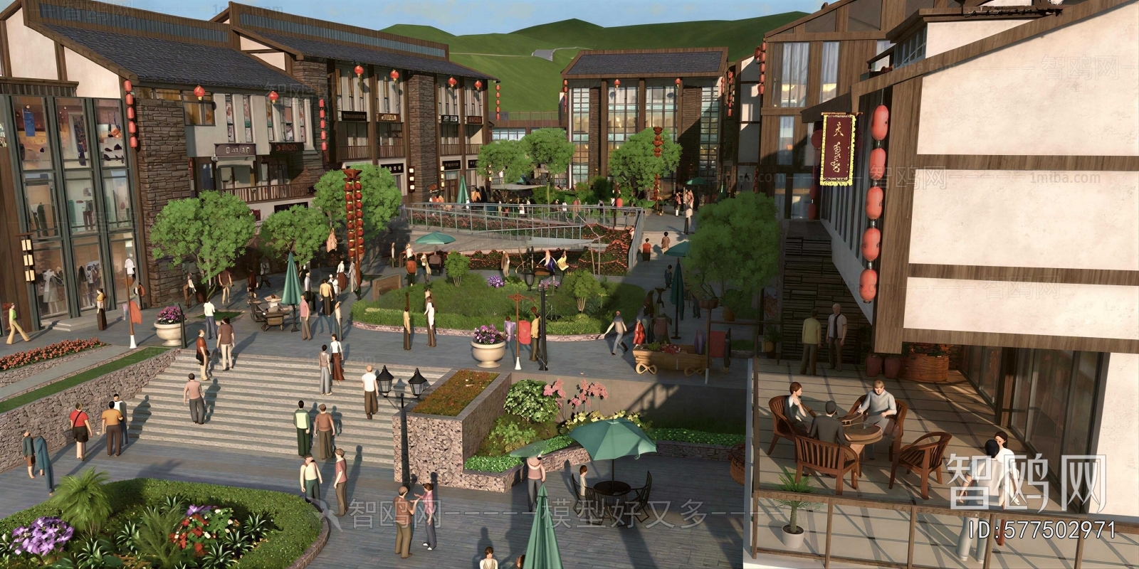 New Chinese Style Commercial Street