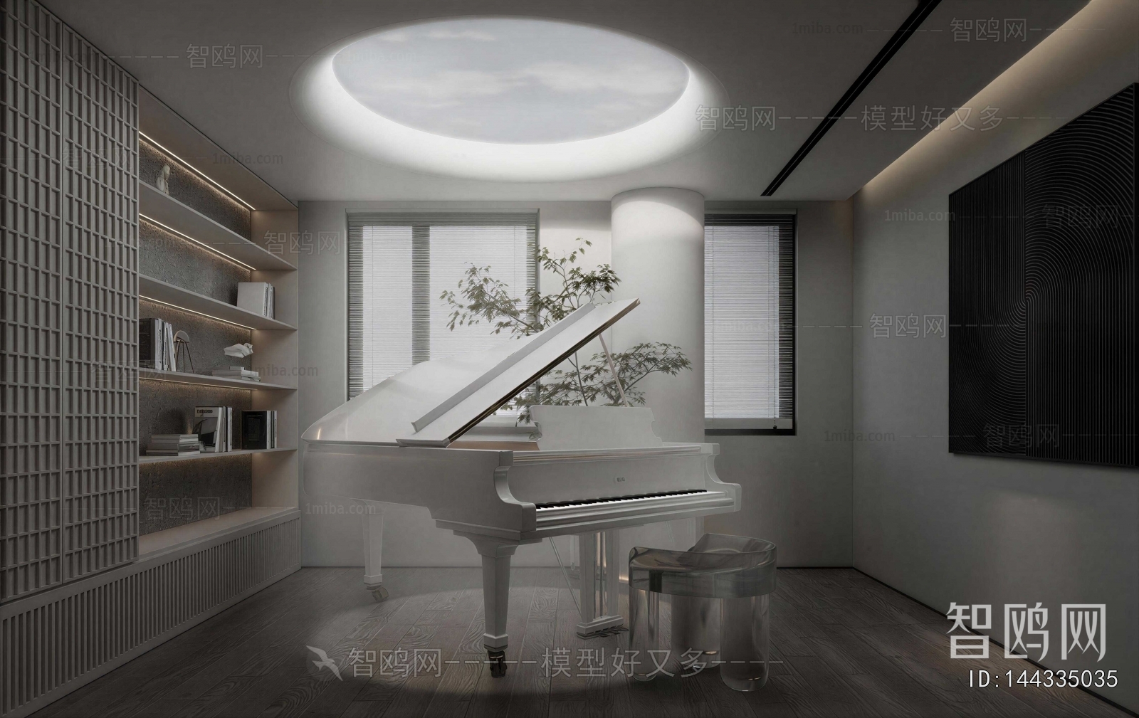 Modern Piano Room