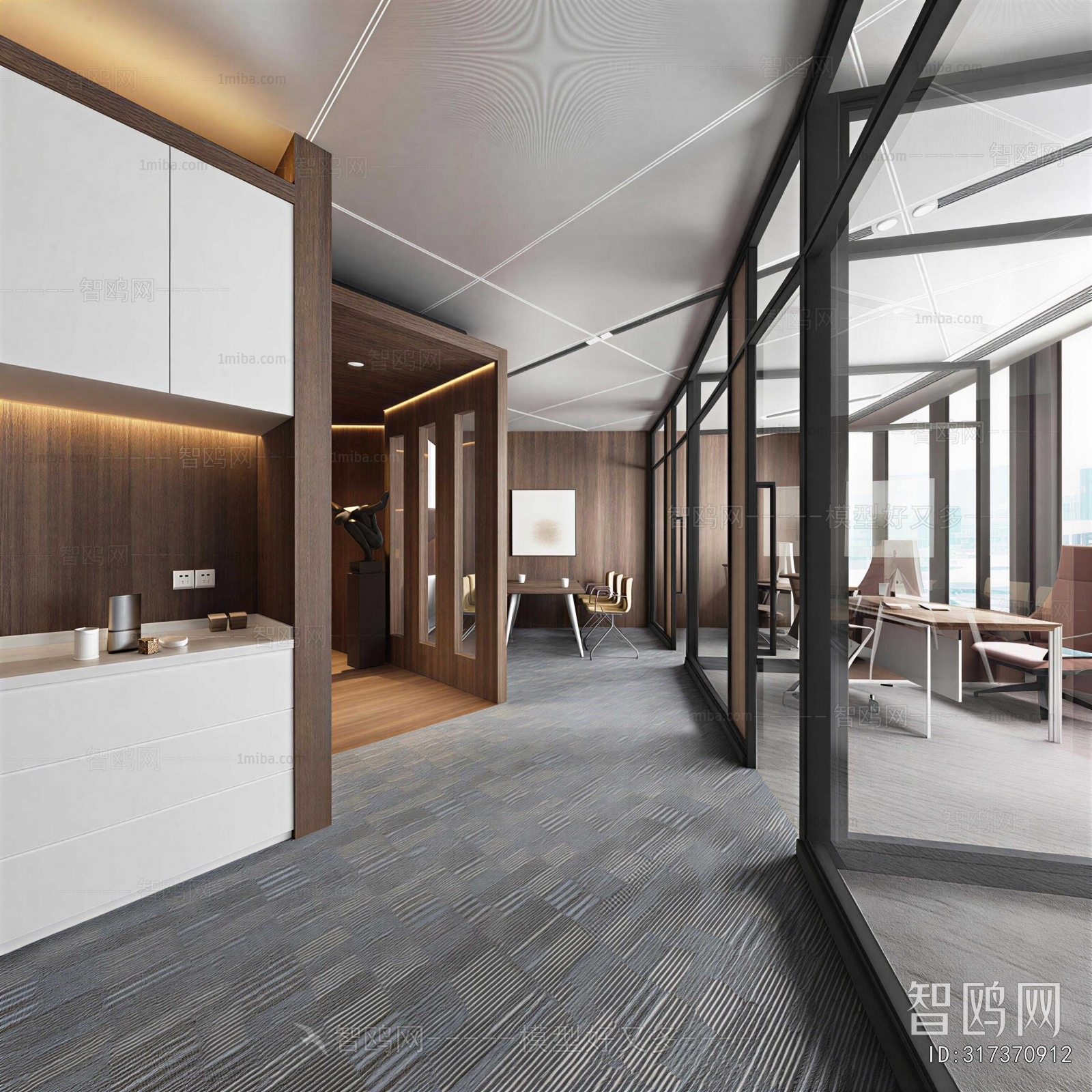 Modern Office Aisle
