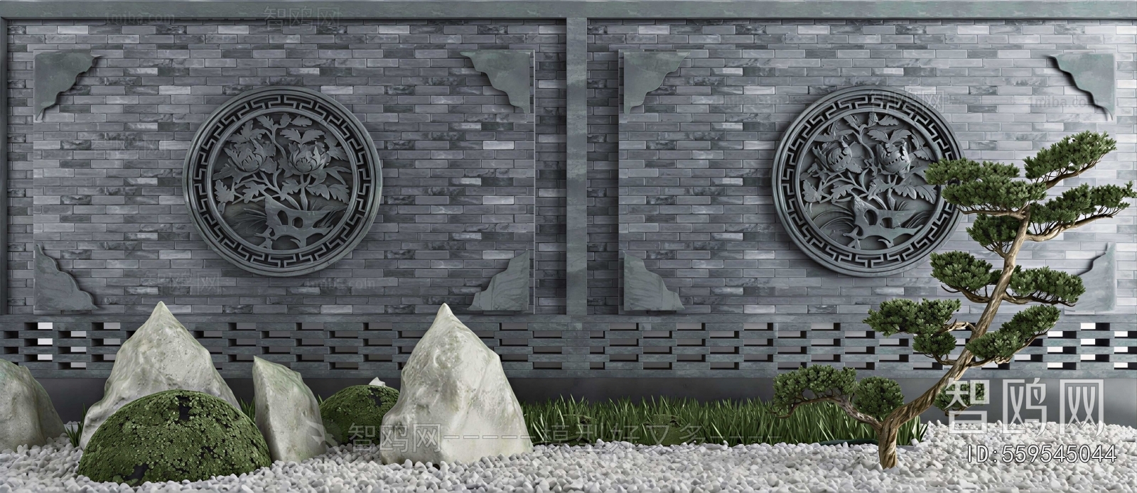 New Chinese Style Courtyard/landscape
