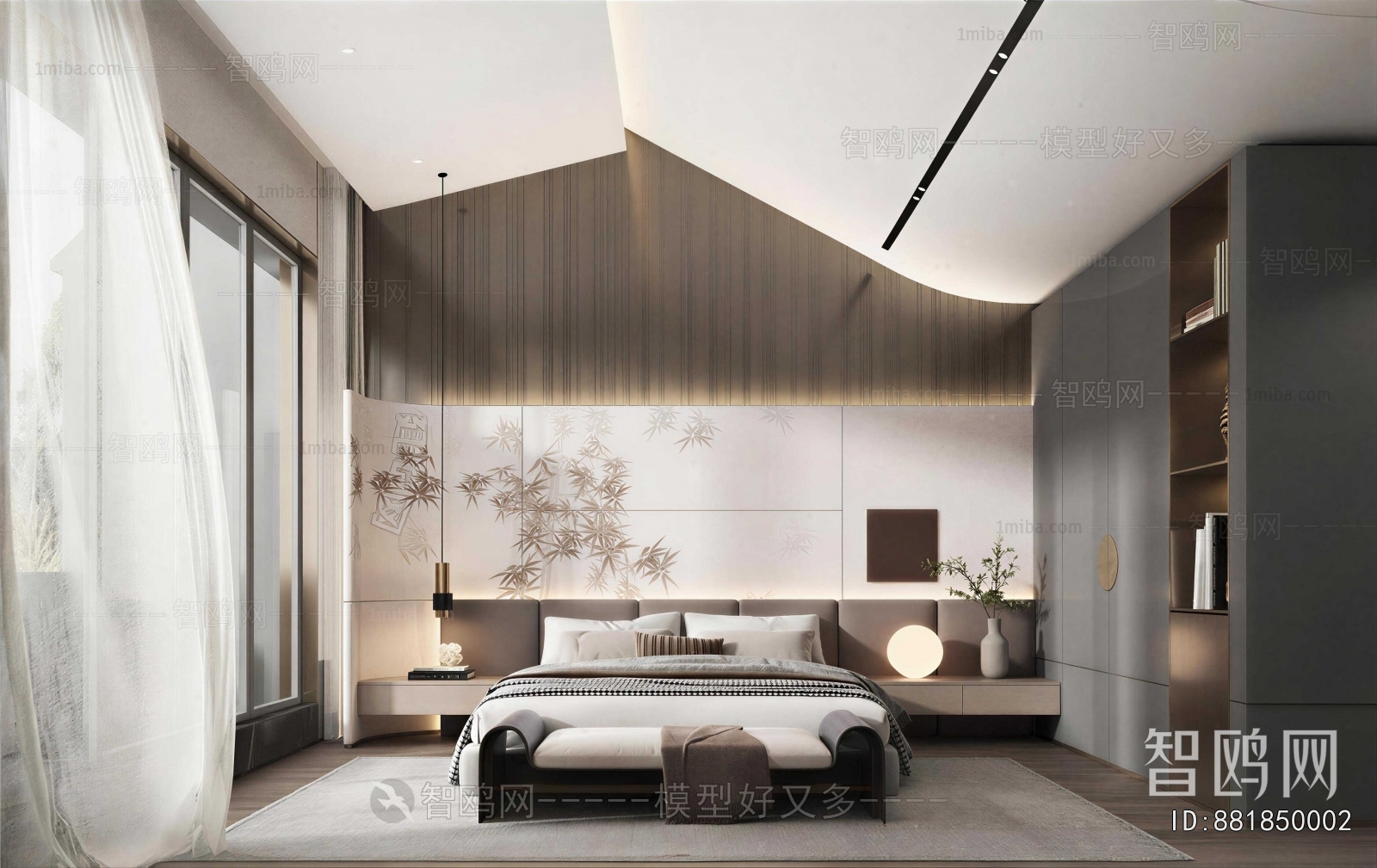 New Chinese Style Bedroom