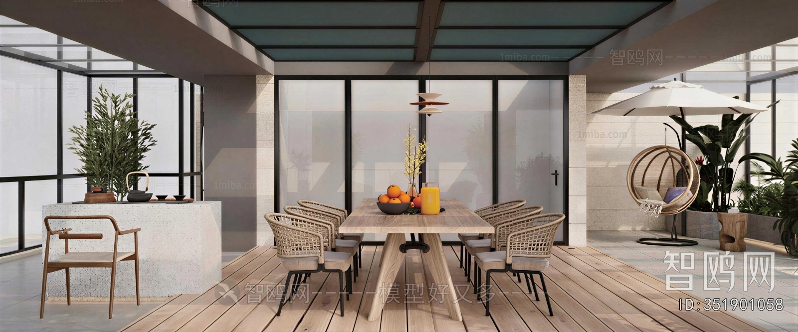 Modern Courtyard/landscape