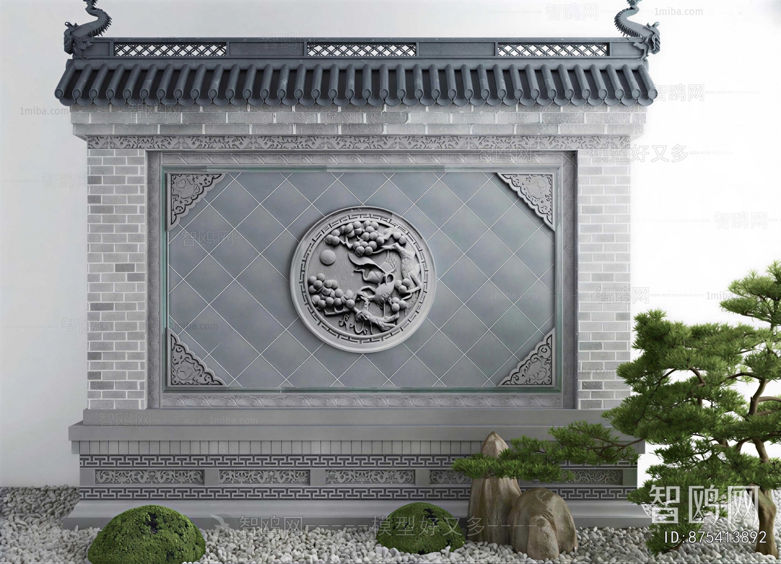 Chinese Style Landscape Wall