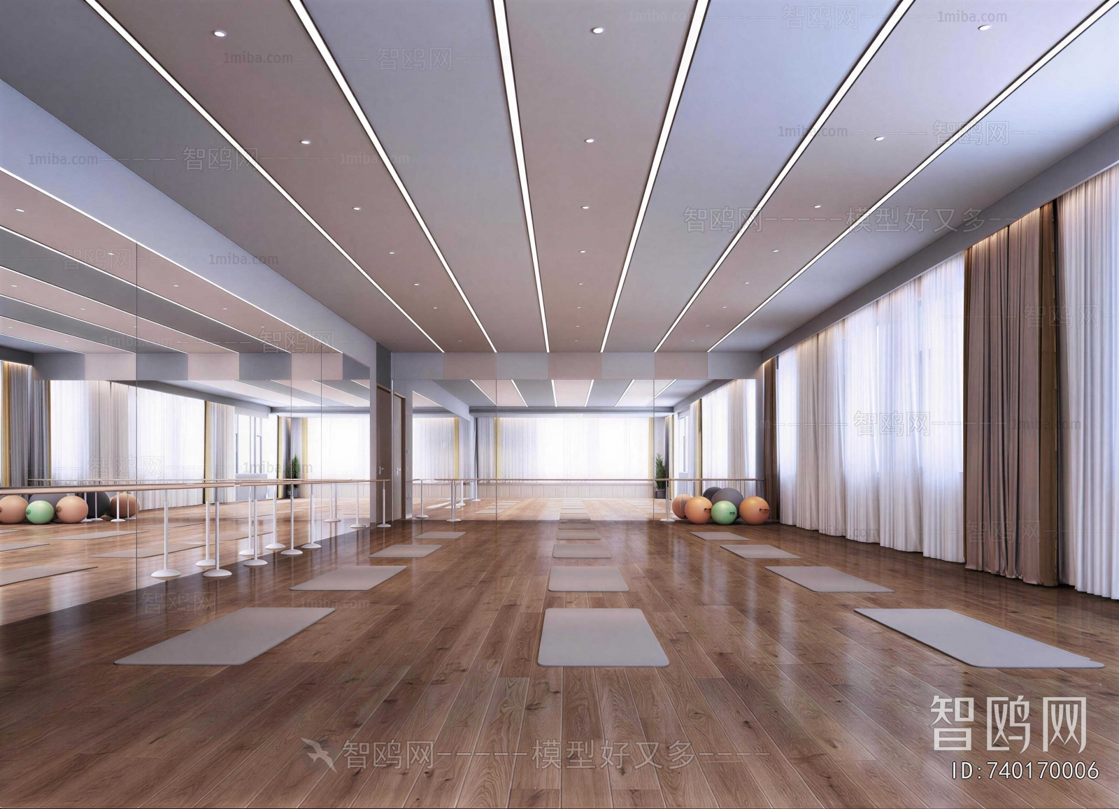 Modern Yoga Room