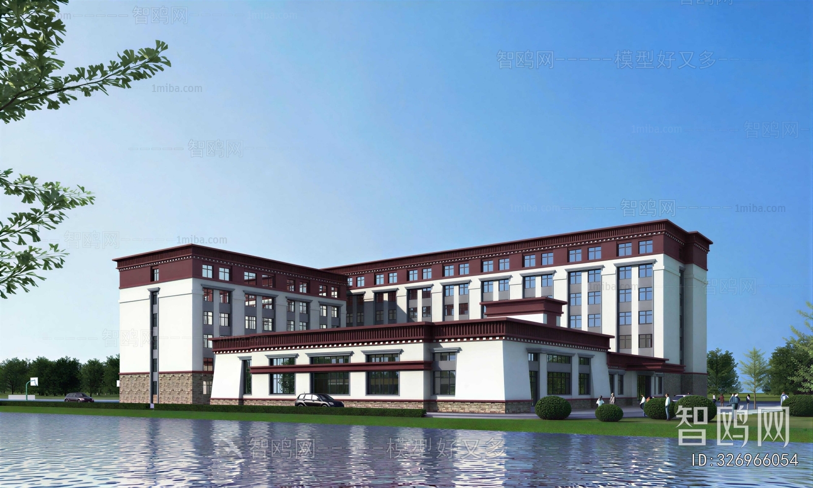 New Chinese Style Building Appearance
