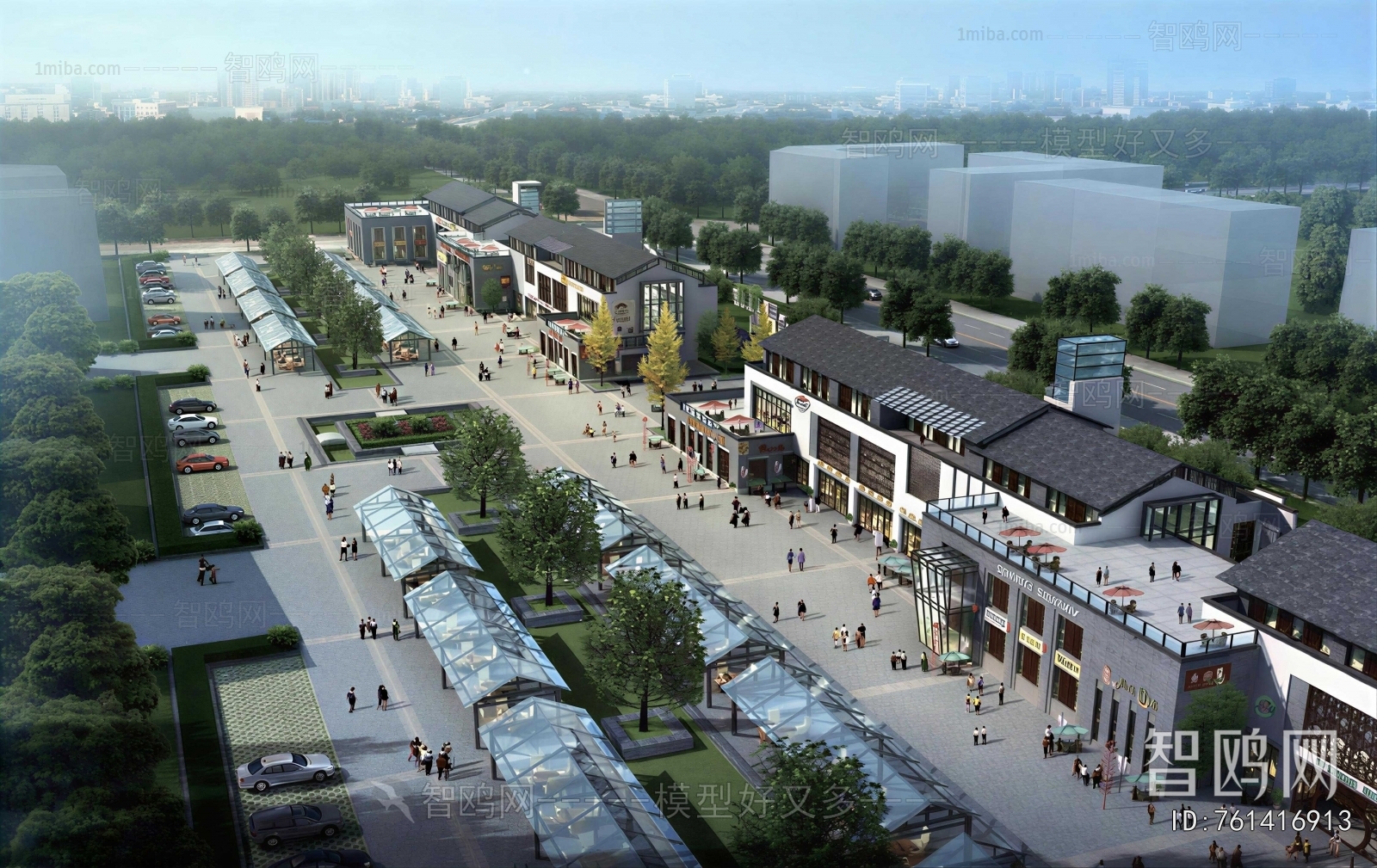 New Chinese Style Commercial Street
