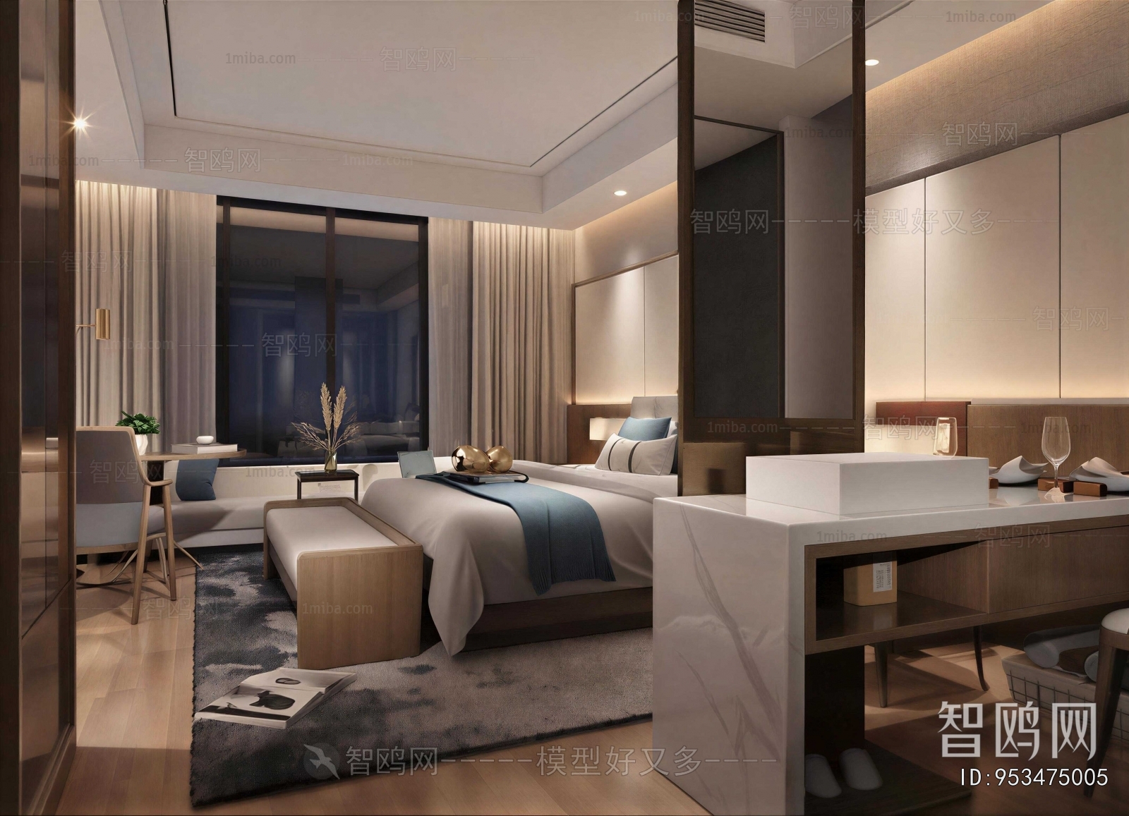 Modern Guest Room