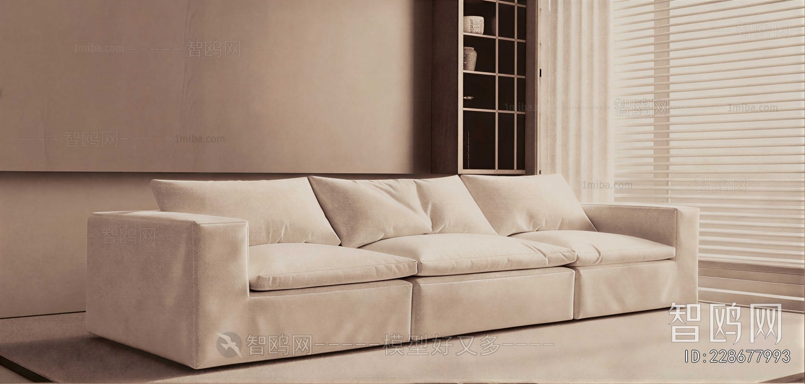 Modern Three-seat Sofa