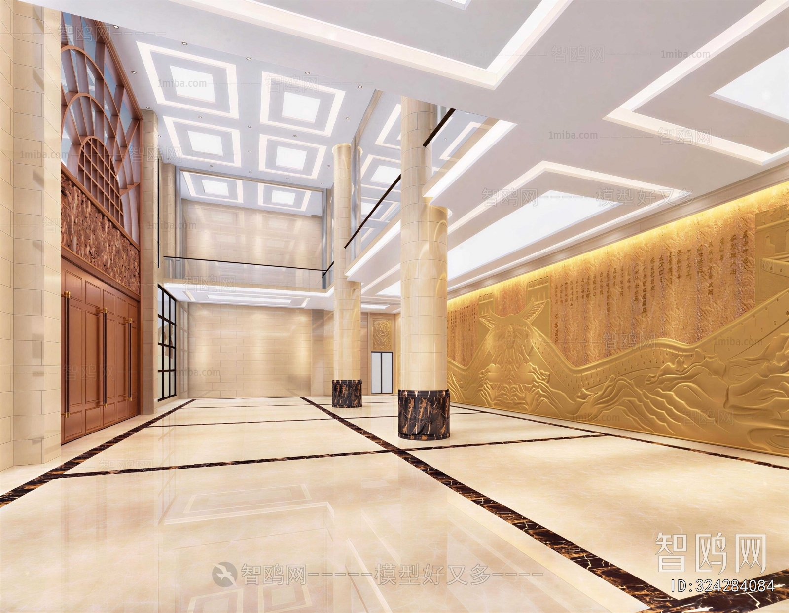 New Chinese Style Office Reception Desk