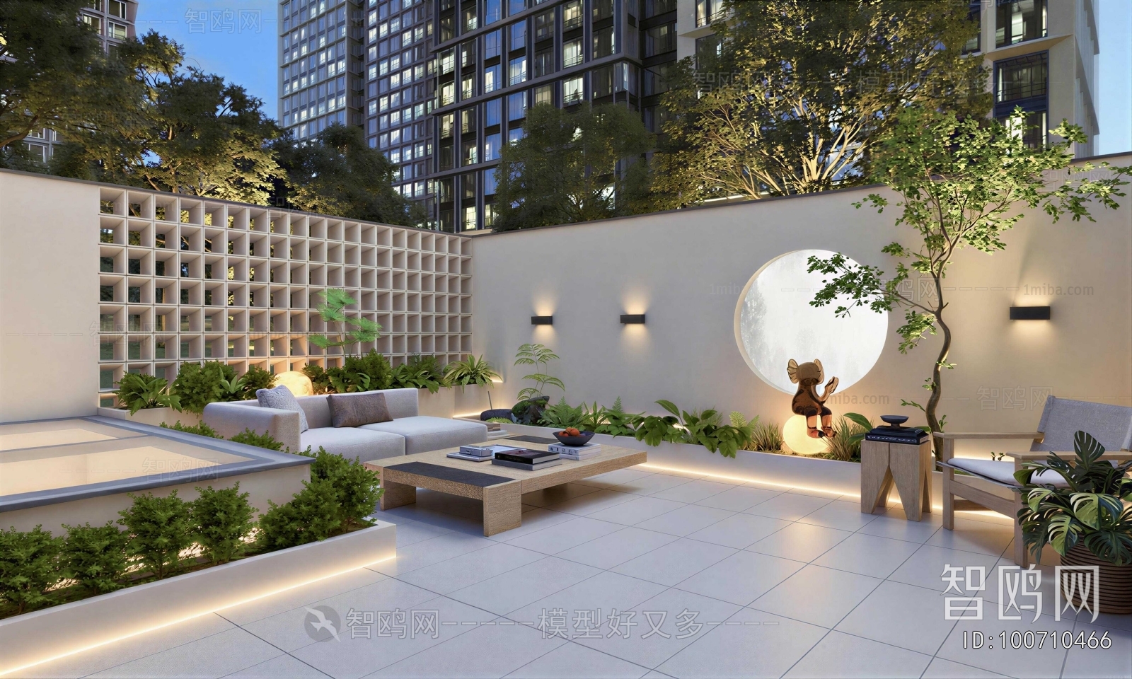 Modern Courtyard/landscape