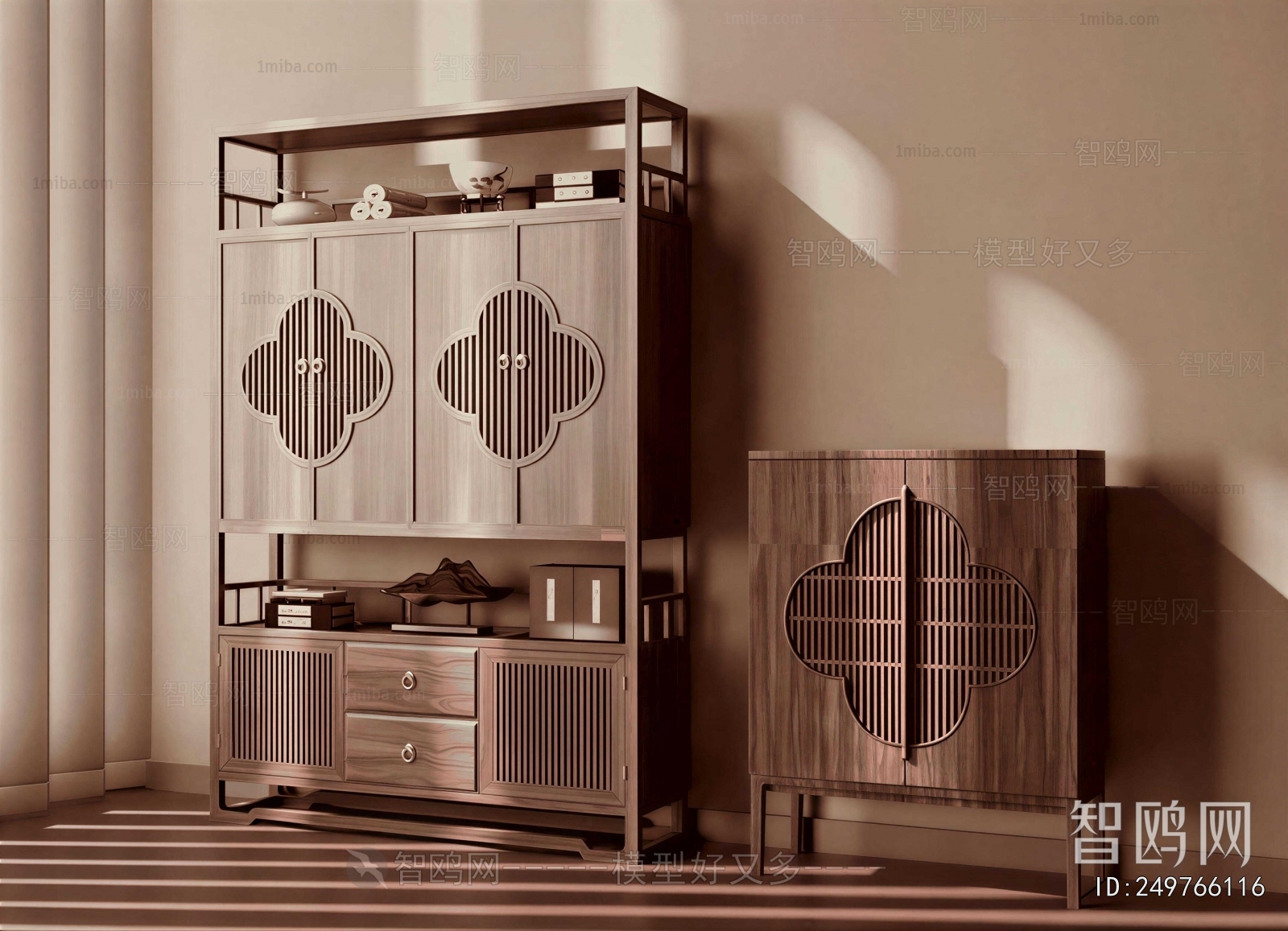 New Chinese Style Side Cabinet
