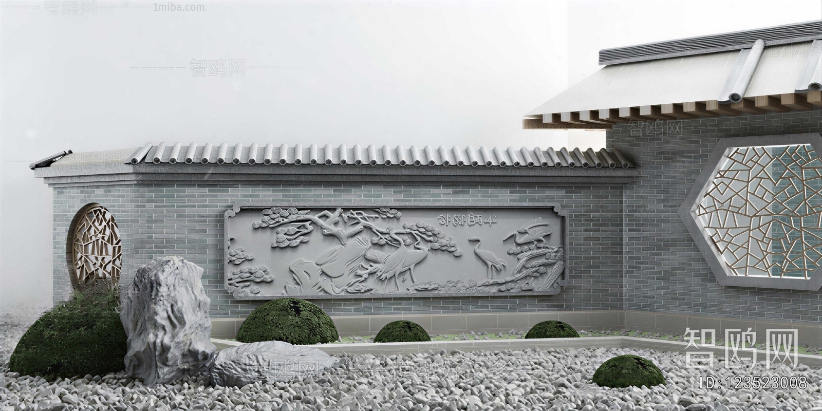 Chinese Style Landscape Wall