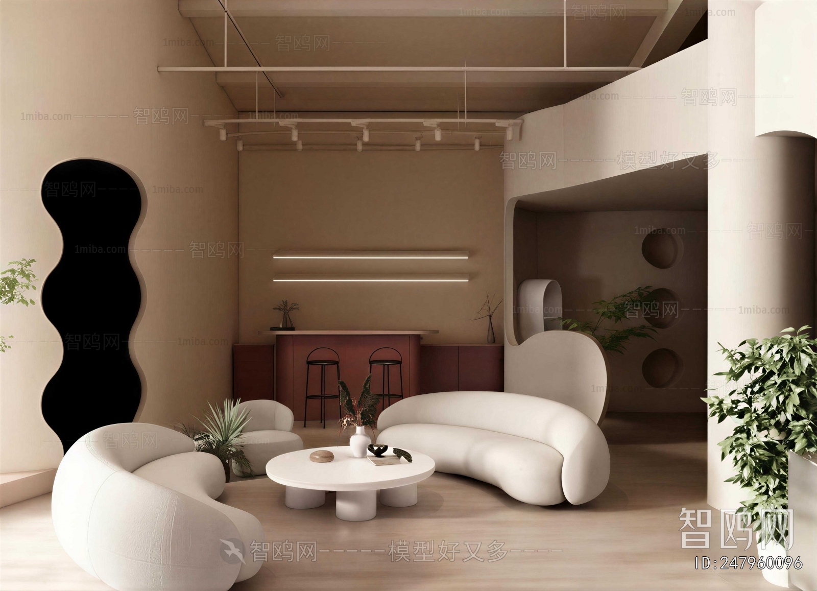 Wabi-sabi Style A Living Room