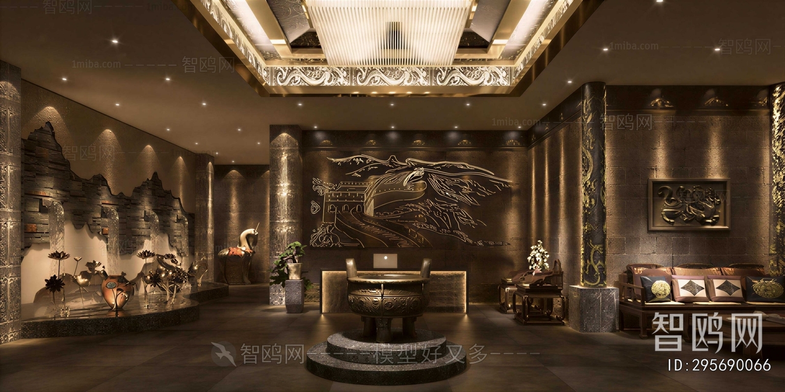 New Chinese Style Lobby Hall