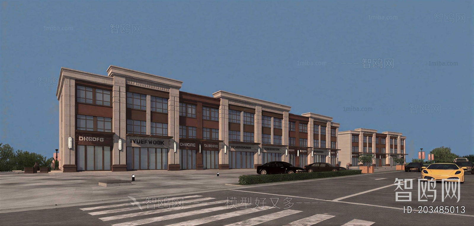 New Classical Style Appearance Of Commercial Building