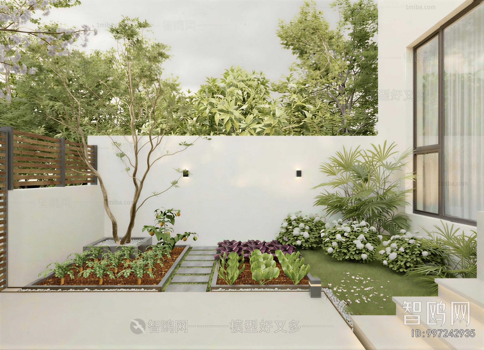 Modern Courtyard/landscape