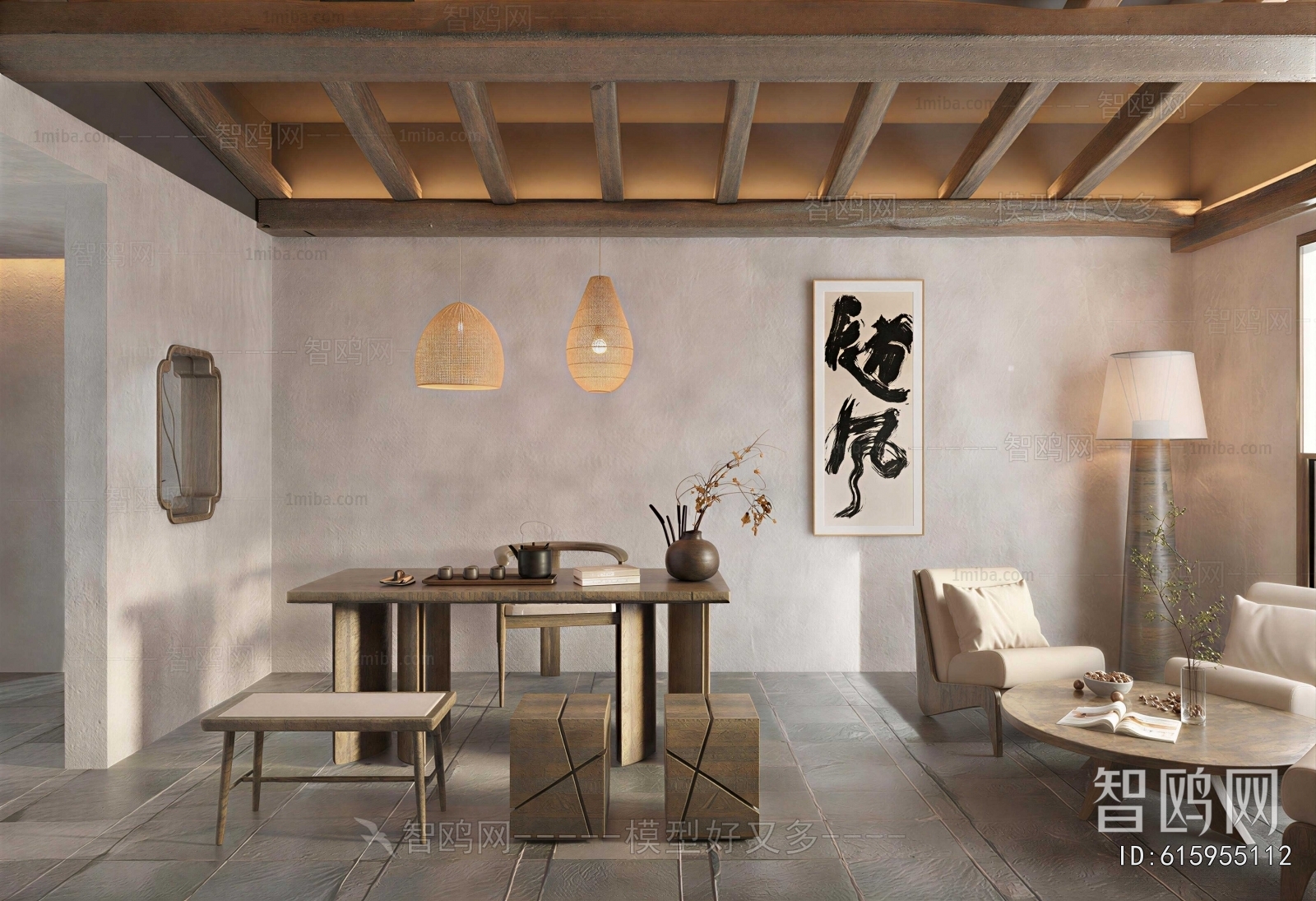 Wabi-sabi Style Tea House