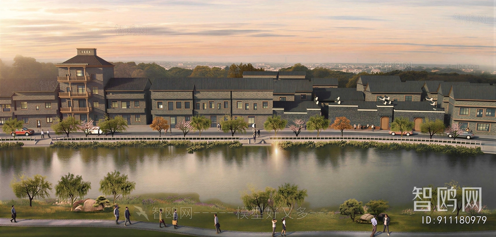 Chinese Style Architectural Bird's-eye View Planning