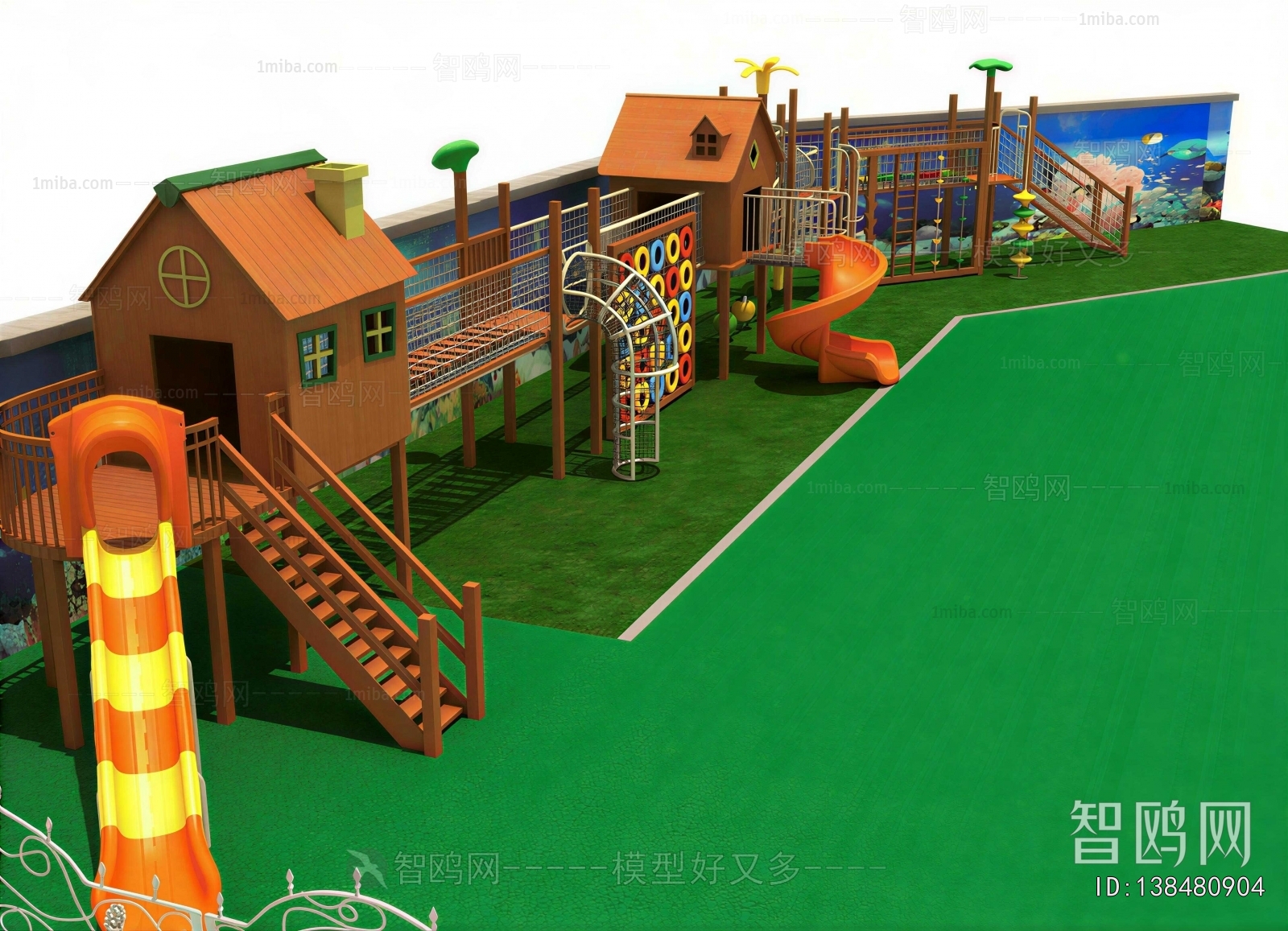 Modern Outdoor Space In Kindergarten
