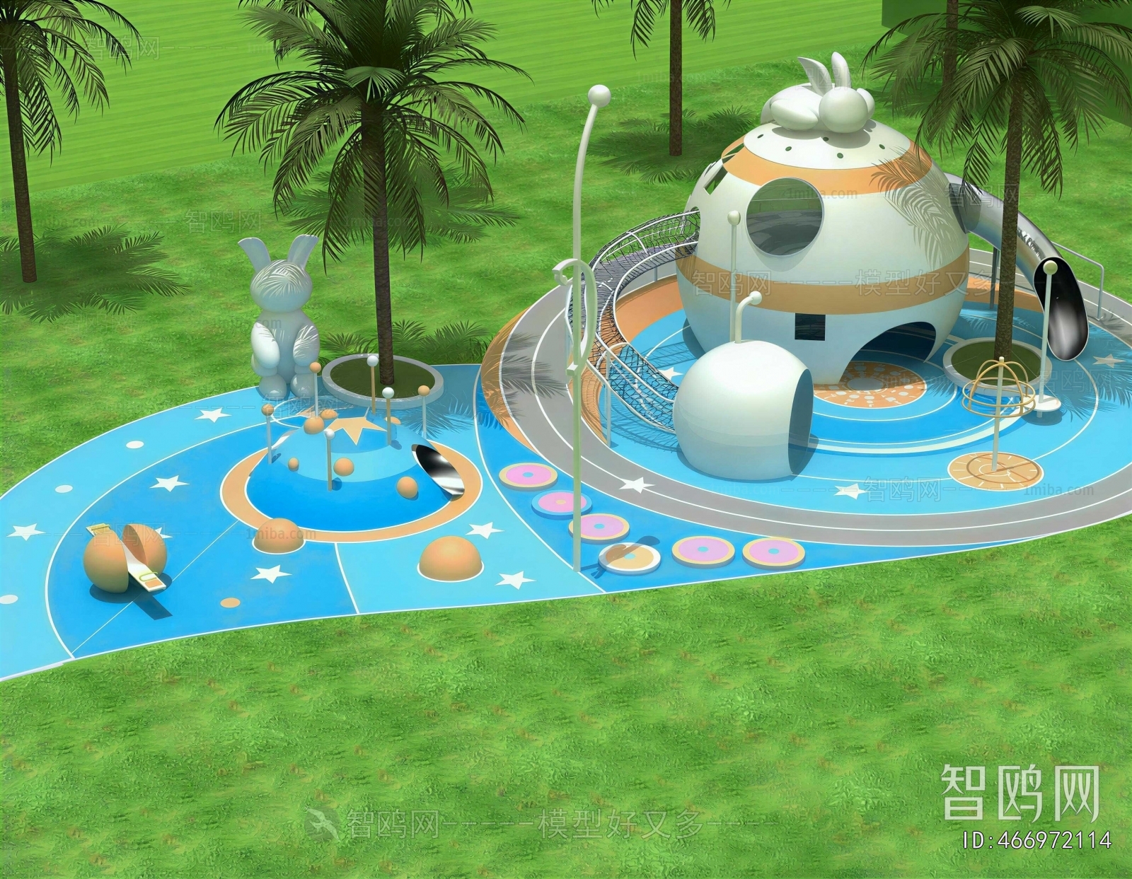 Modern Park Landscape