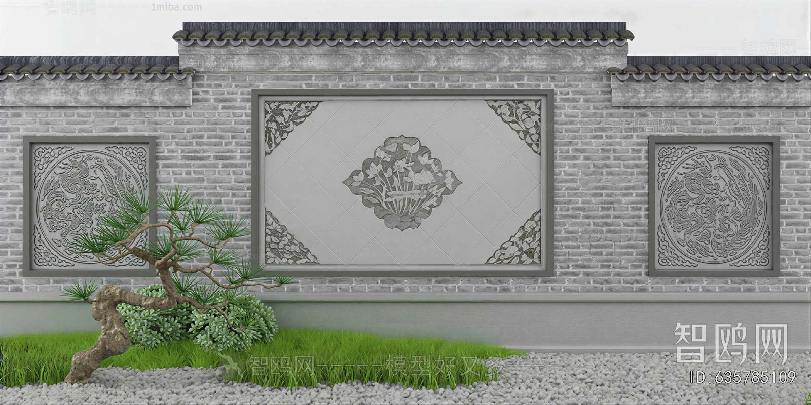 New Chinese Style Landscape Wall