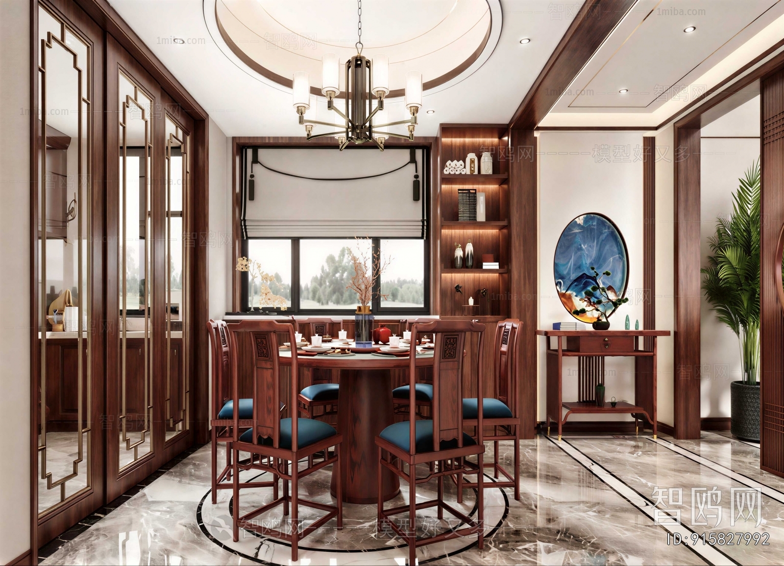 New Chinese Style Dining Room
