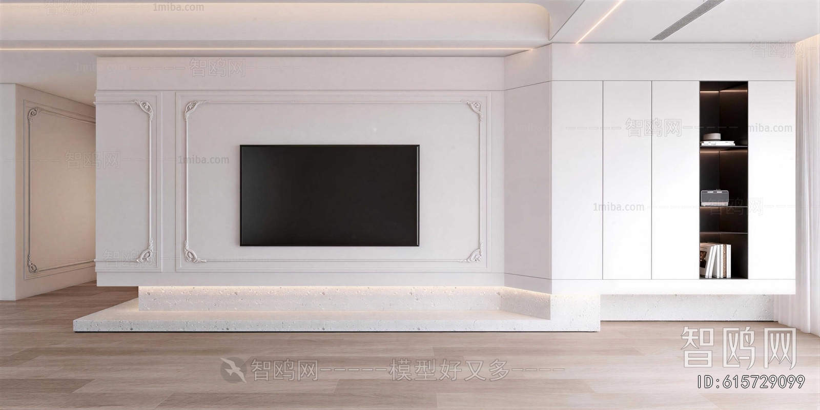 French Style TV Wall