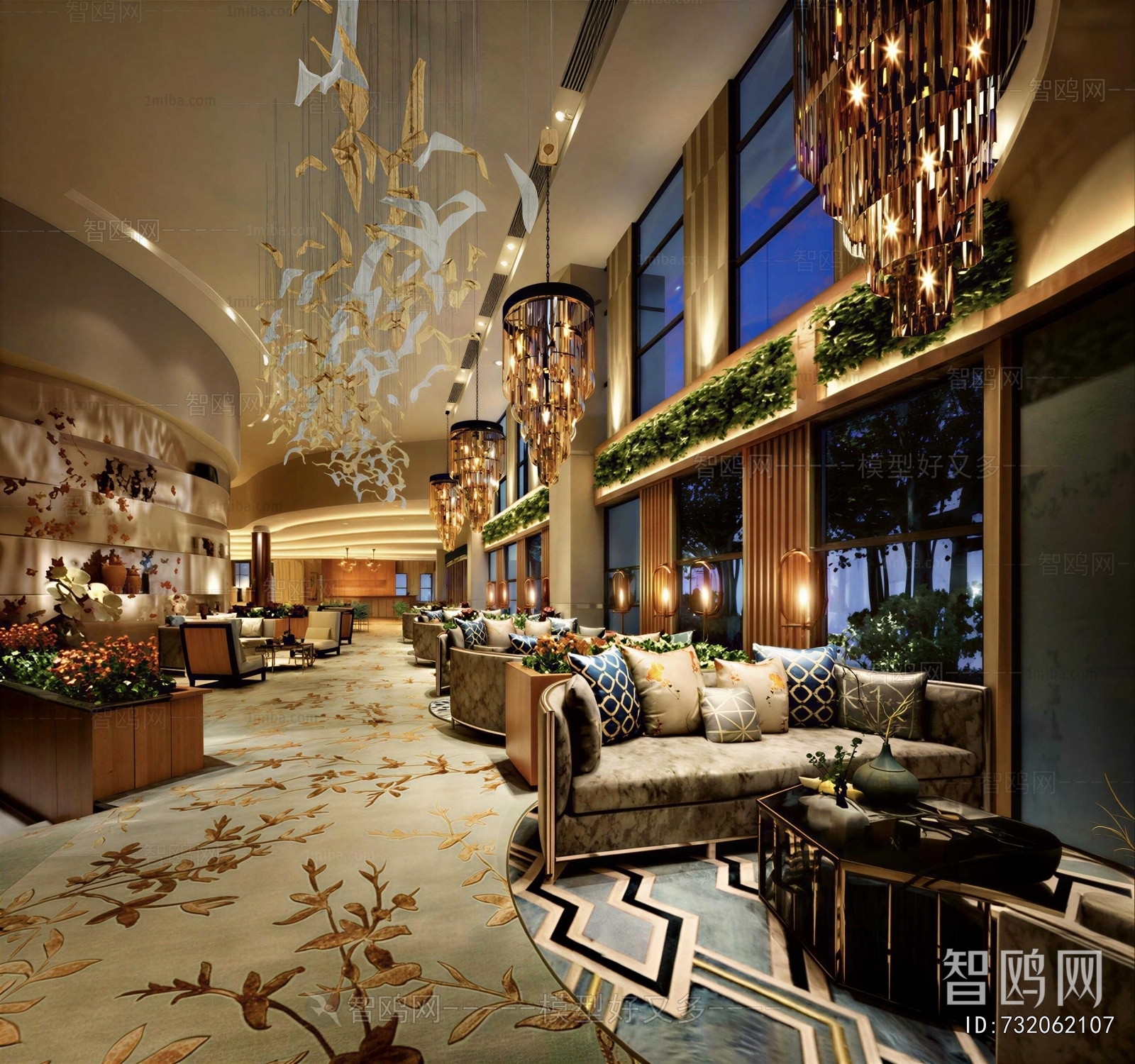 New Chinese Style Lobby Hall