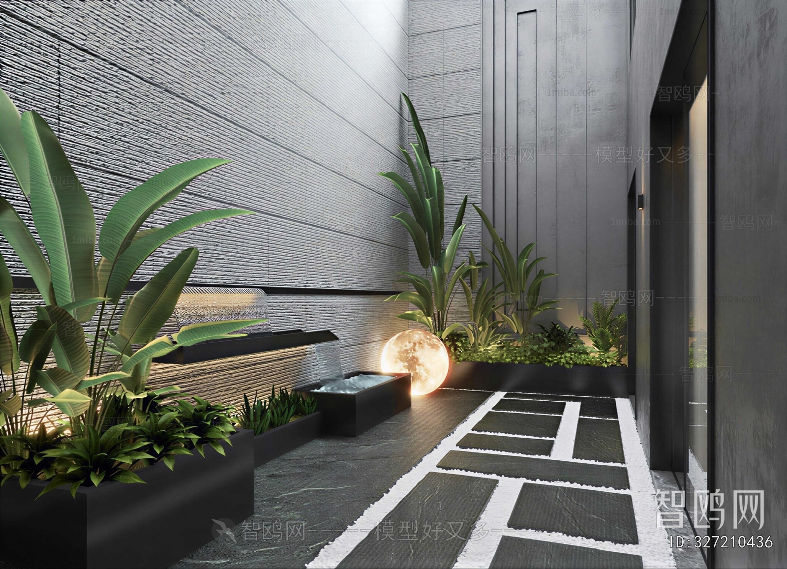 Modern Courtyard/landscape