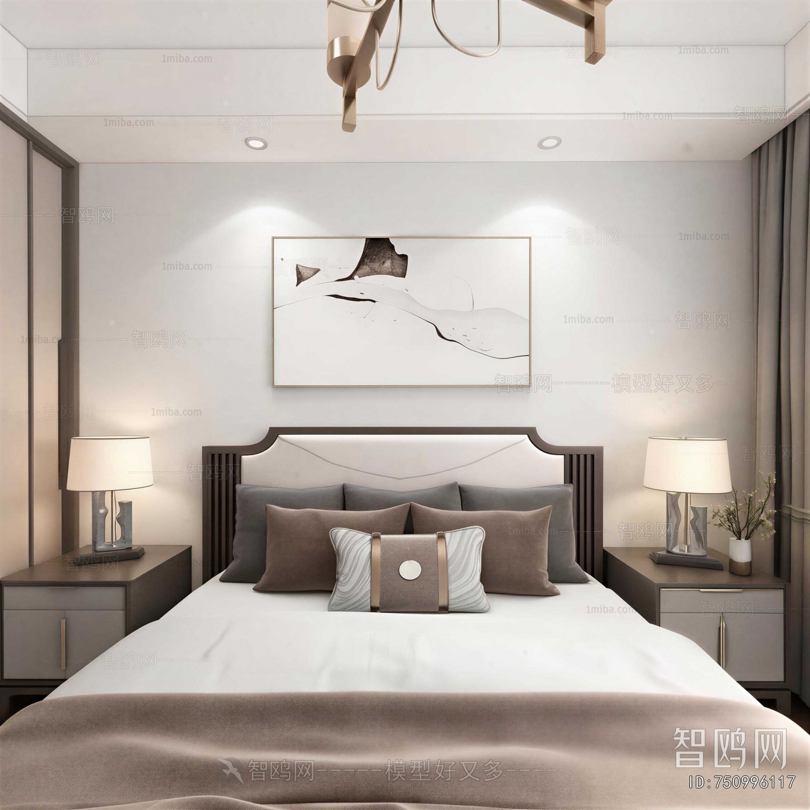 New Chinese Style Bedroom