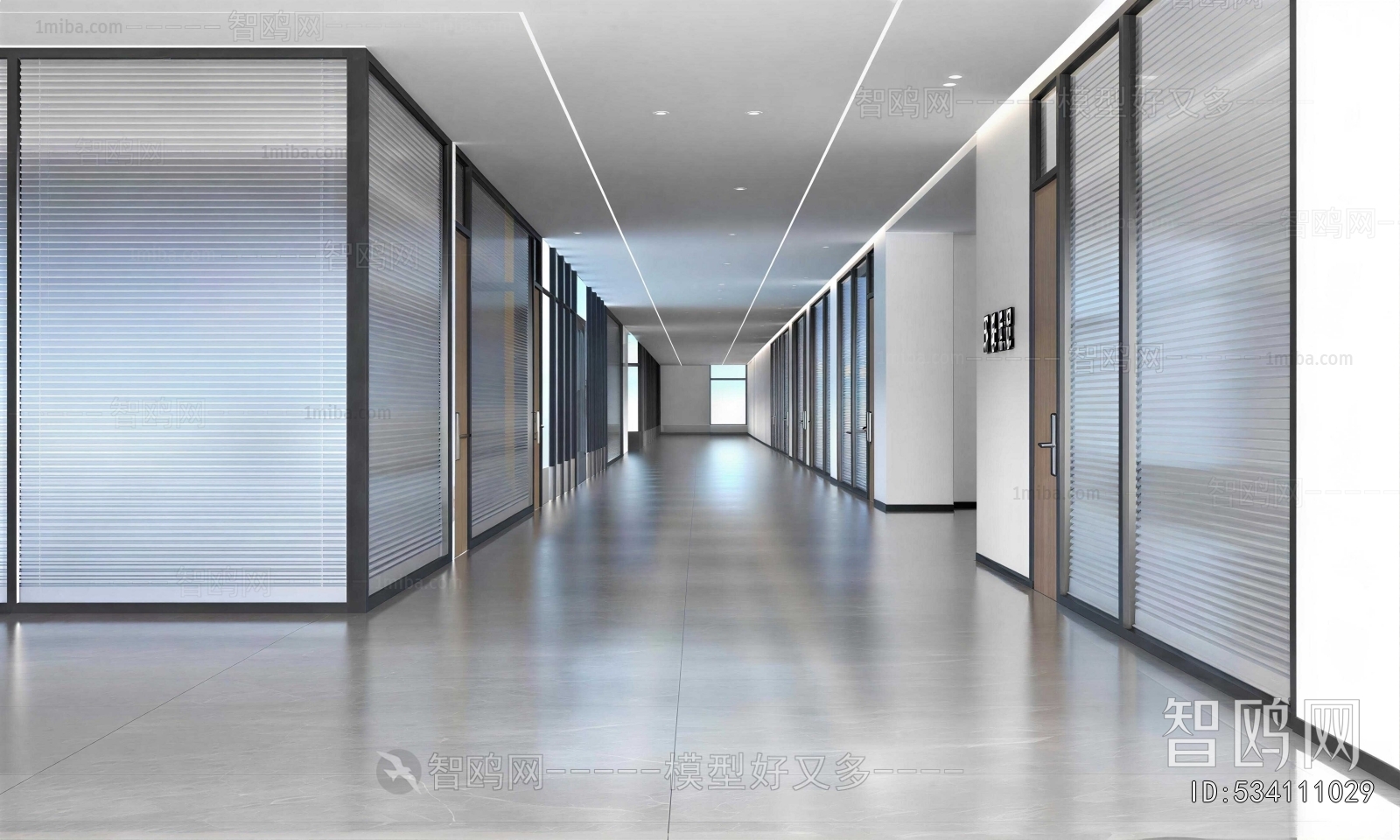 Modern Office Aisle