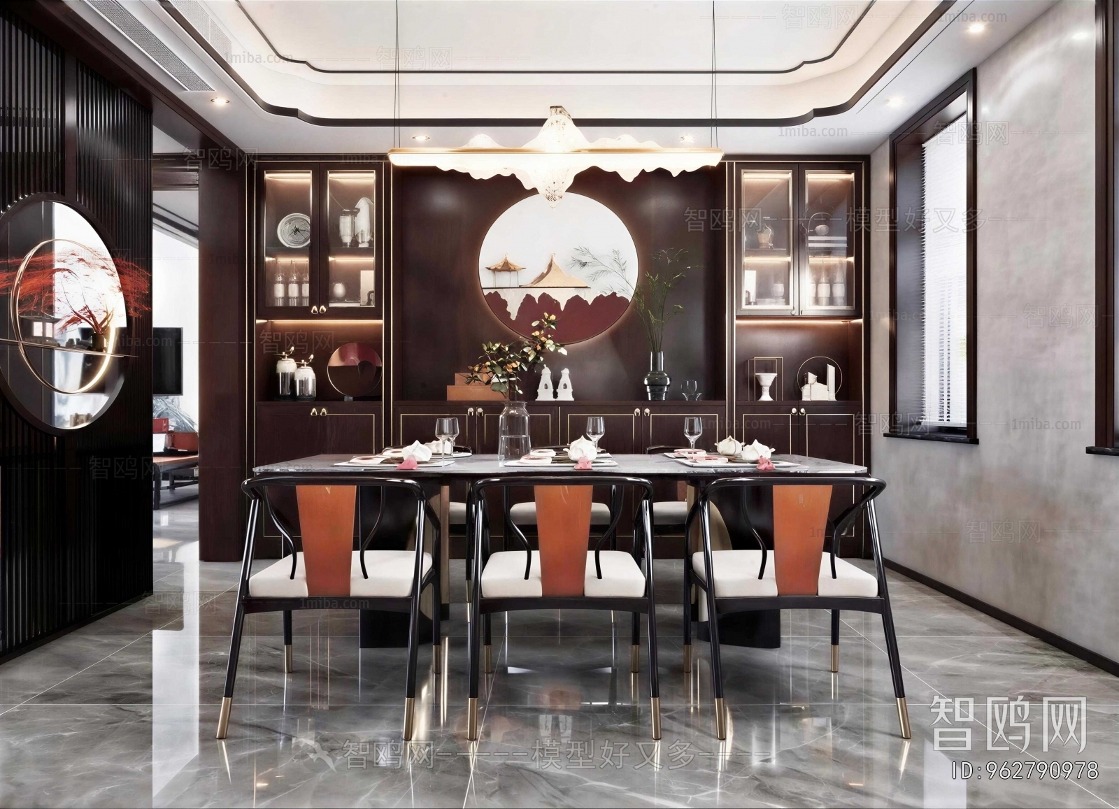 New Chinese Style Dining Room