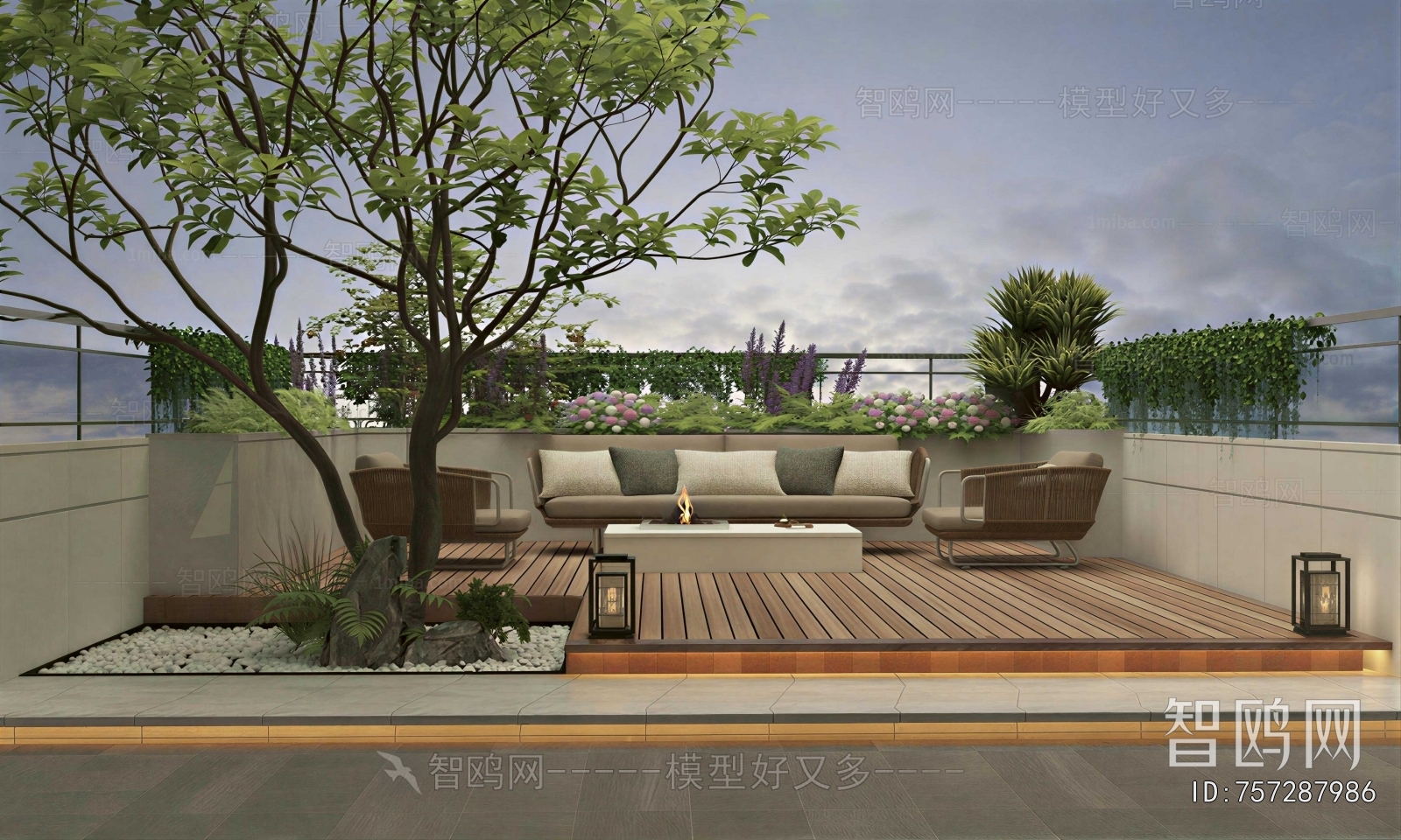 Modern Courtyard/landscape