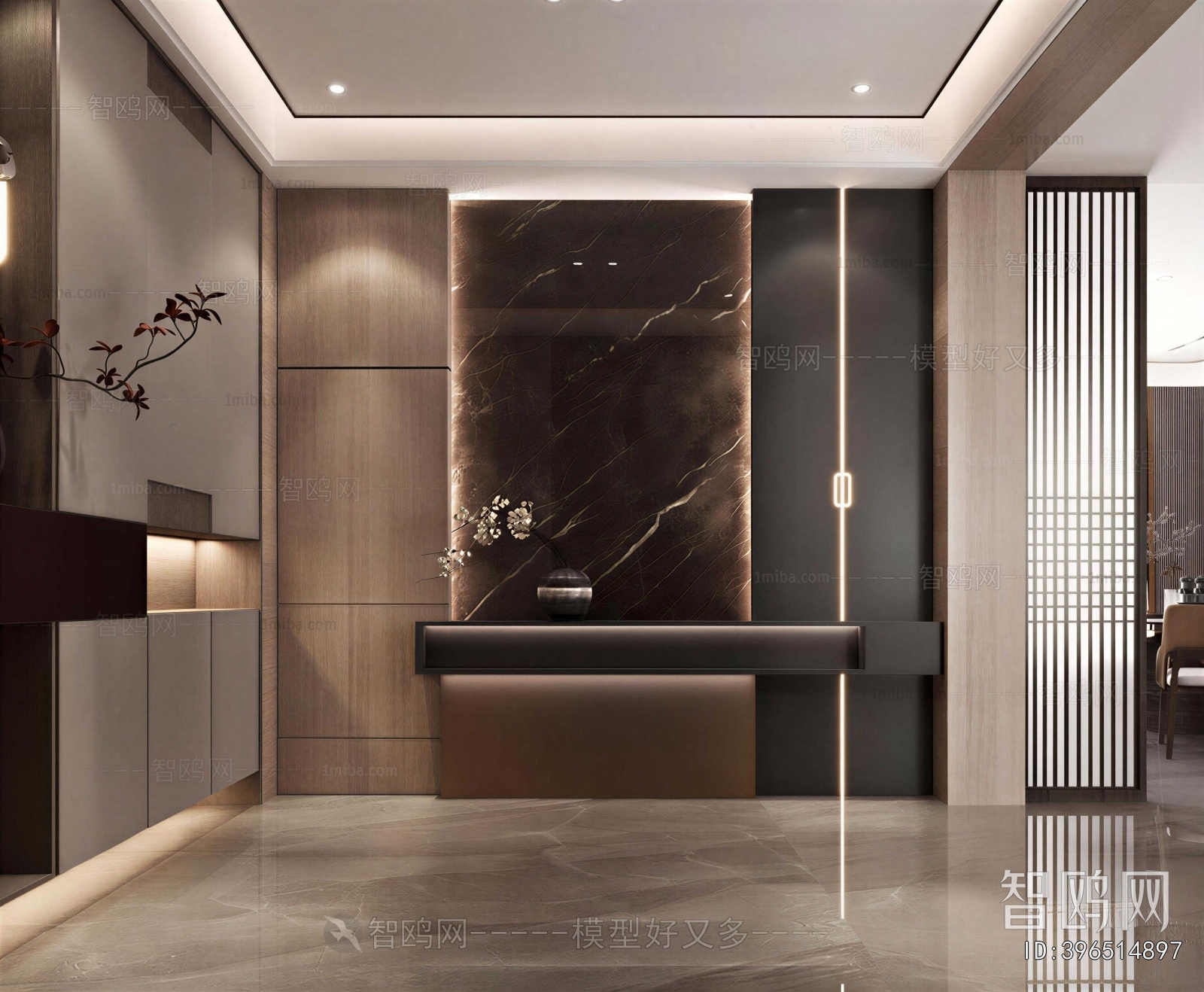 New Chinese Style Hallway