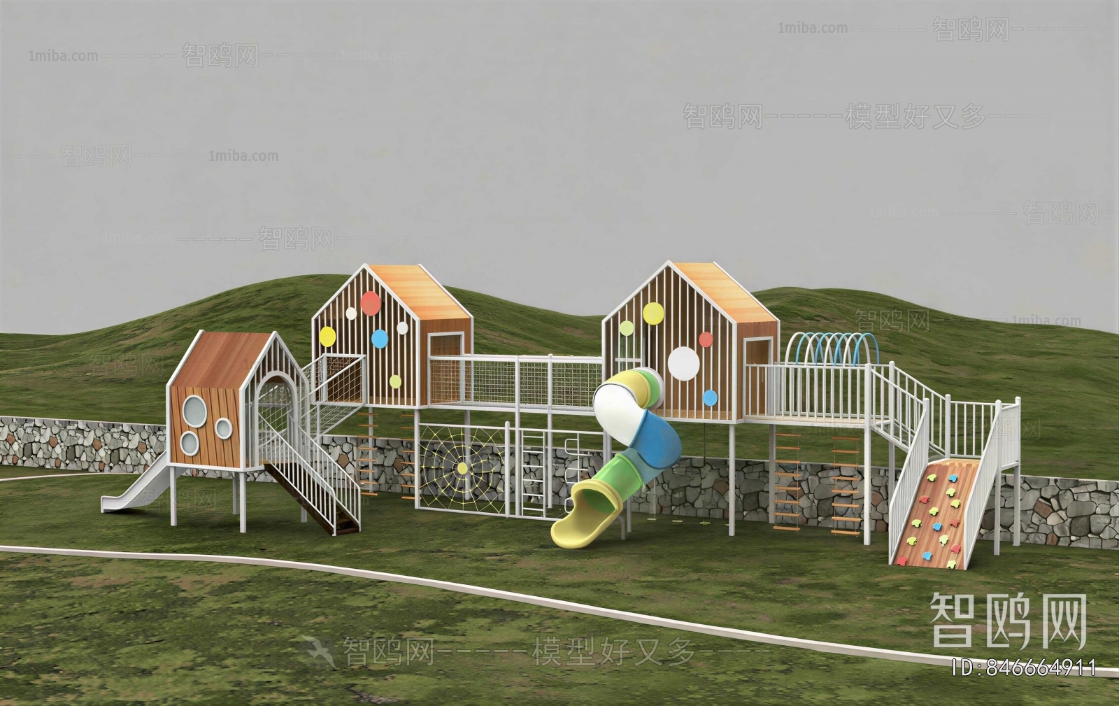 Modern Outdoor Space In Kindergarten