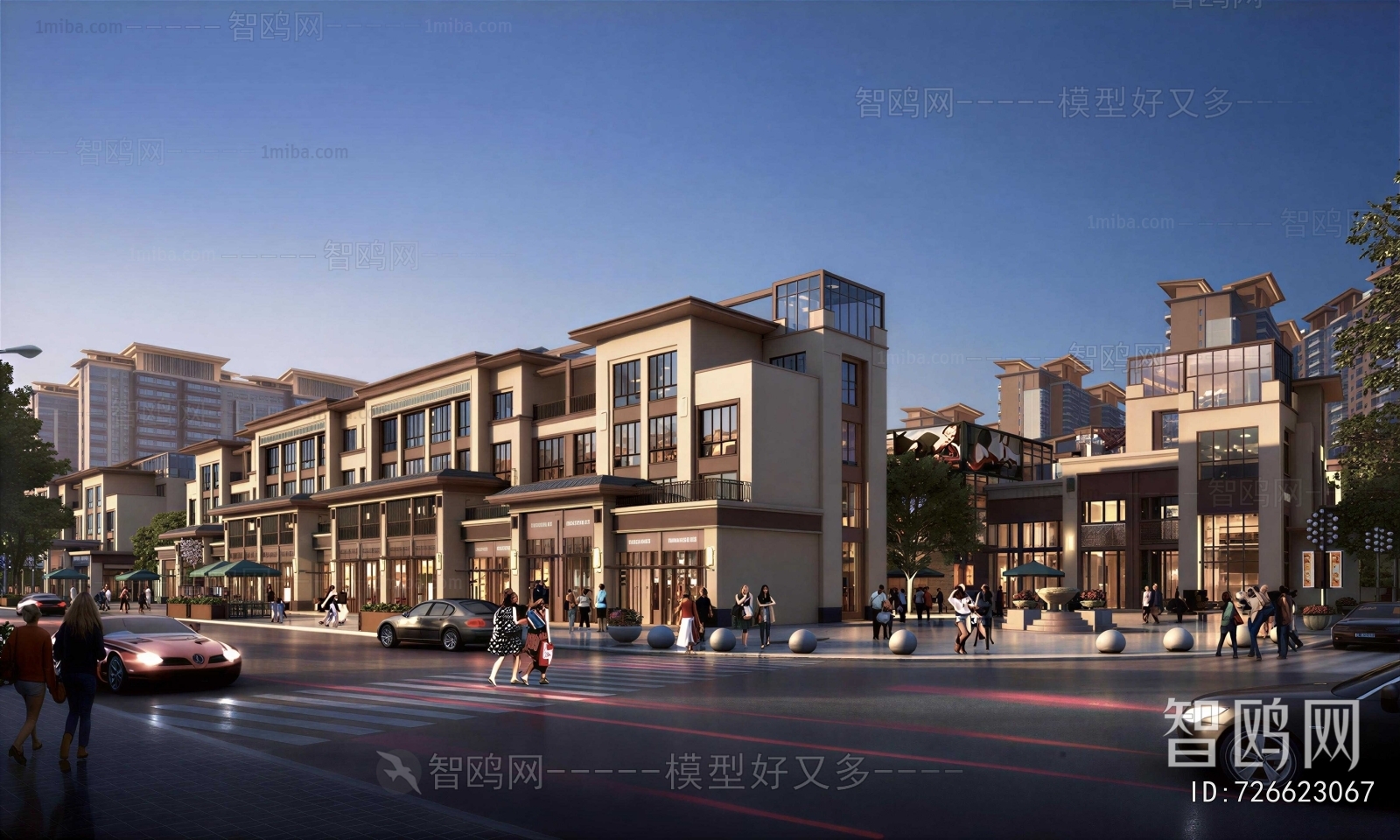 New Chinese Style Commercial Street