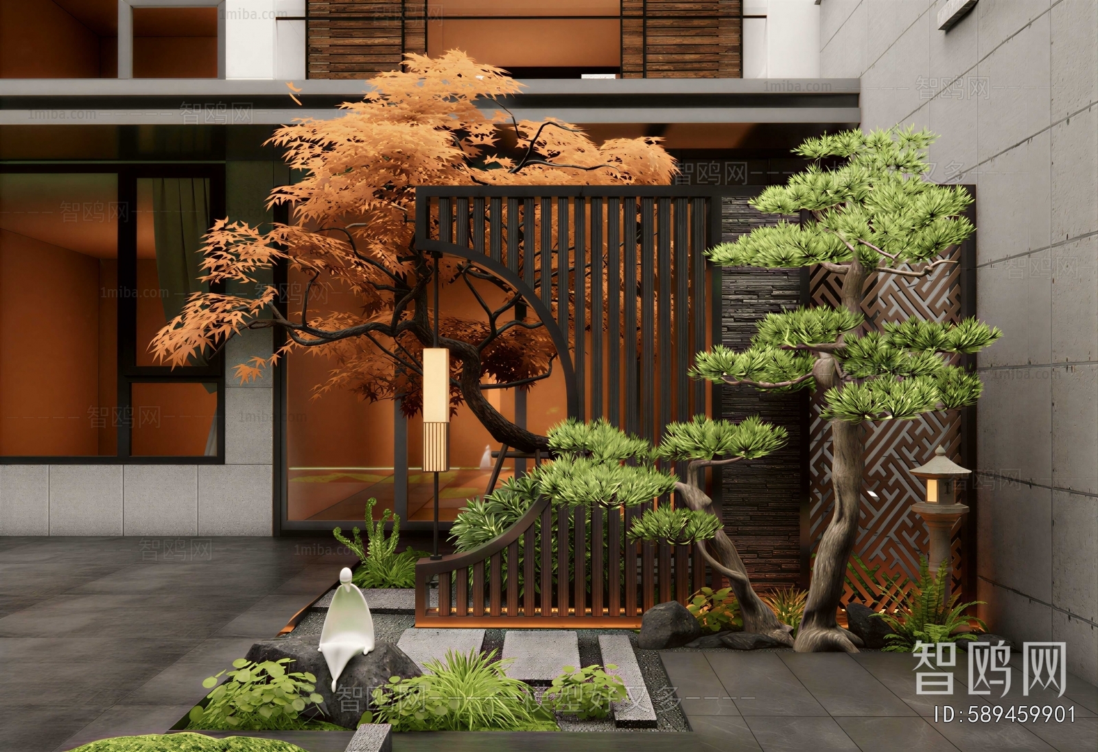 New Chinese Style Courtyard/landscape