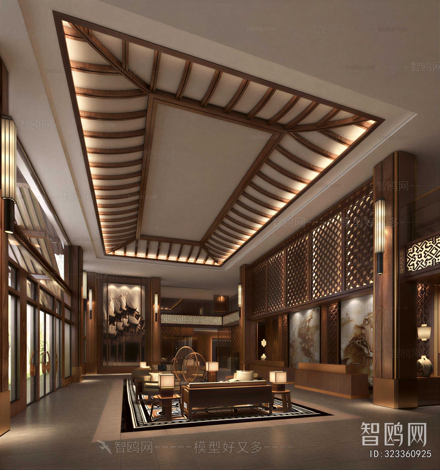 New Chinese Style Lobby Hall