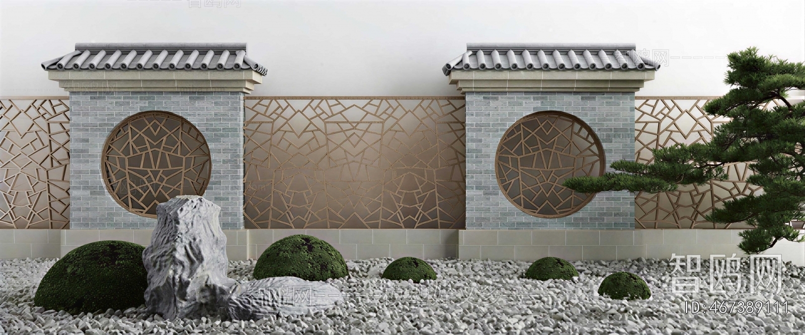 New Chinese Style Courtyard/landscape