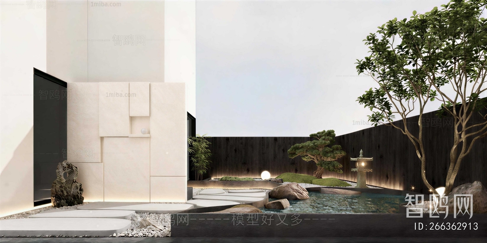 New Chinese Style Courtyard/landscape