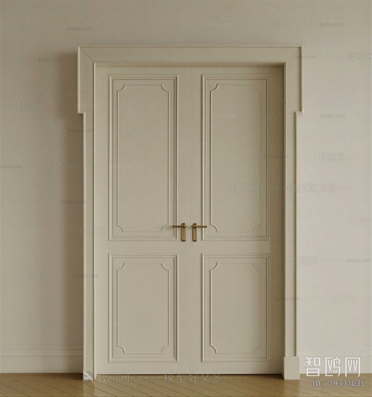 Simple European Style Double Door