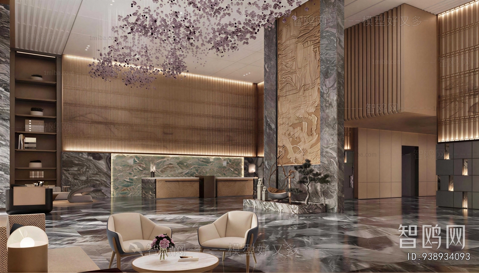 New Chinese Style Lobby Hall