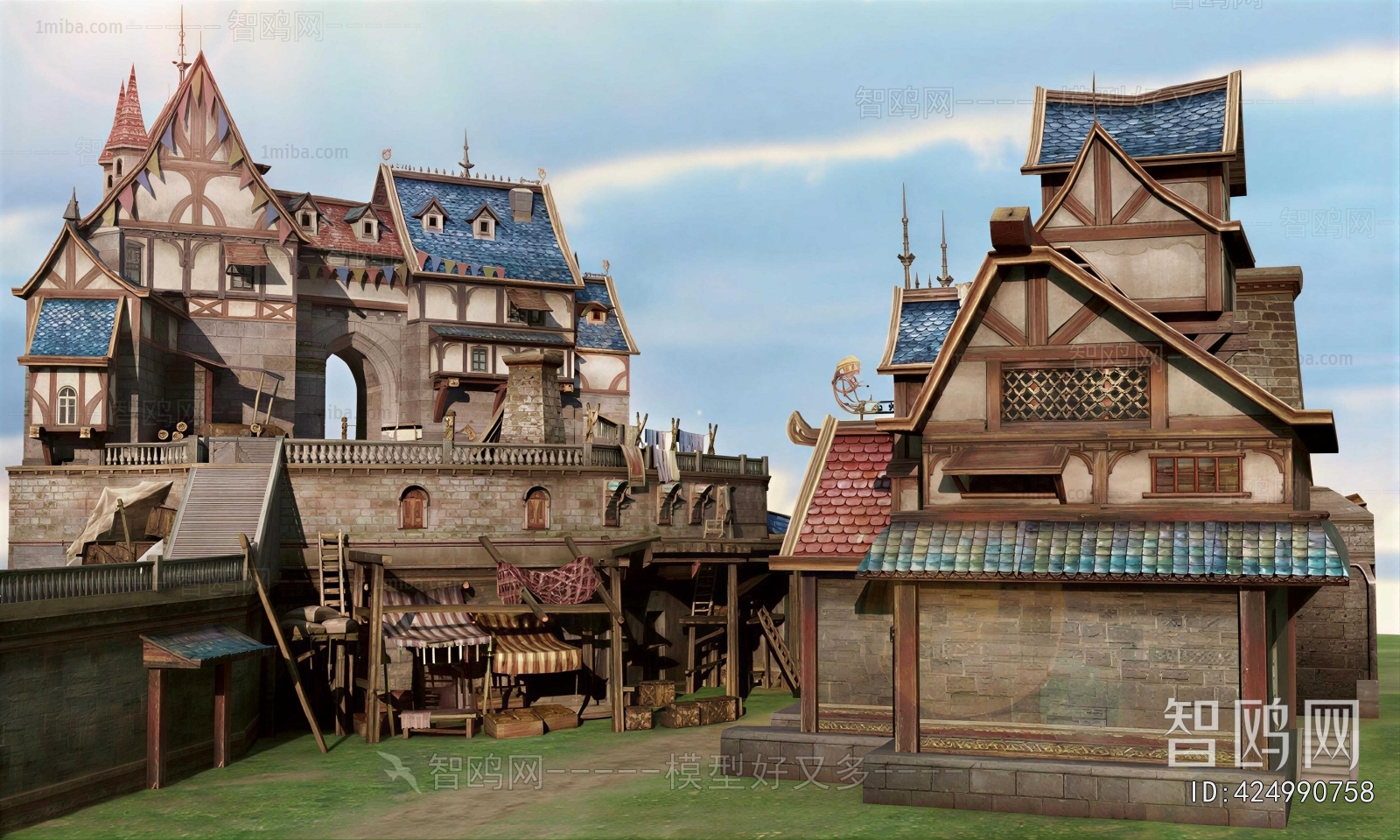 Chinese Style Ancient Architectural Buildings