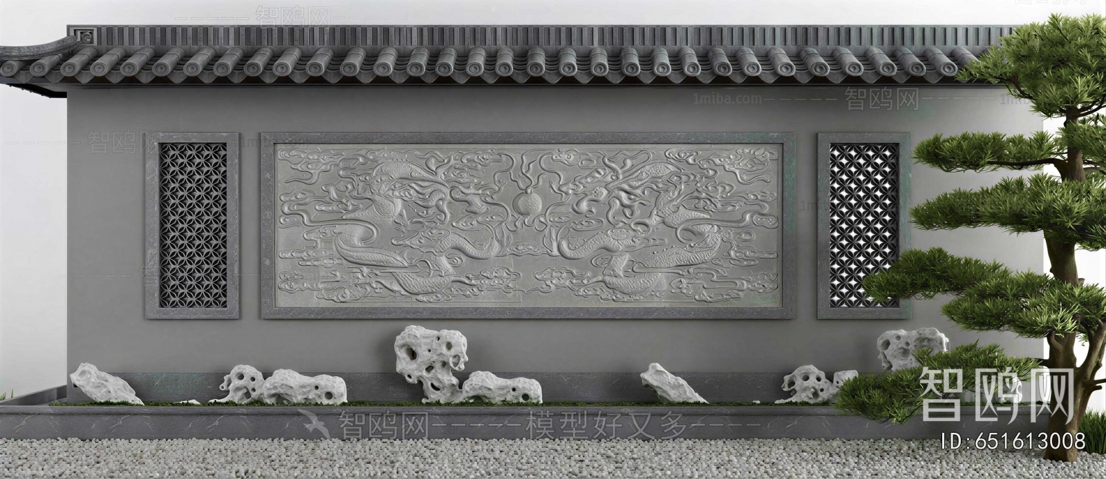 New Chinese Style Landscape Wall