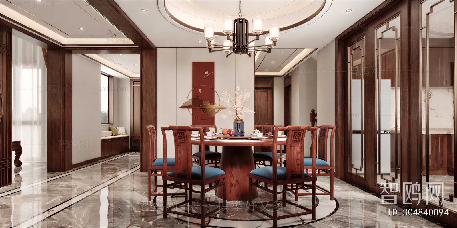 New Chinese Style Dining Room